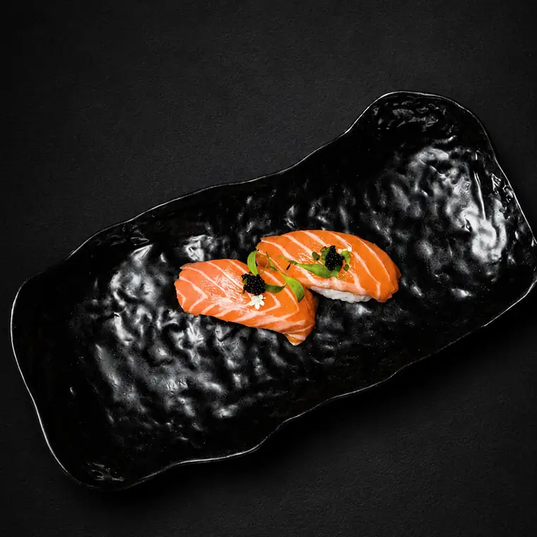 Sake Sushi — Salmon. ENSO Japanese Fusion & Bar, Canggu, Bali.