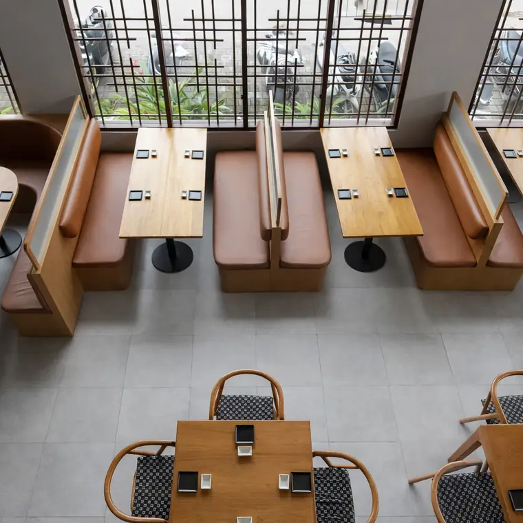 The room from the mezzanine — ENSO Japanese Fusion & Bar, Canggu