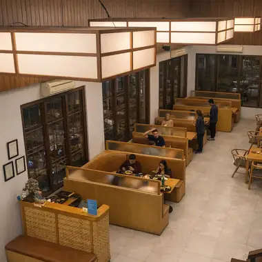 Upstairs, under the lanterns - ENSO Japanese Fusion & Bar, Jl. Tanah Barak No.19, Canggu, Bali